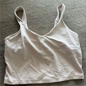 Light Pink Seamless Crop Tank Top